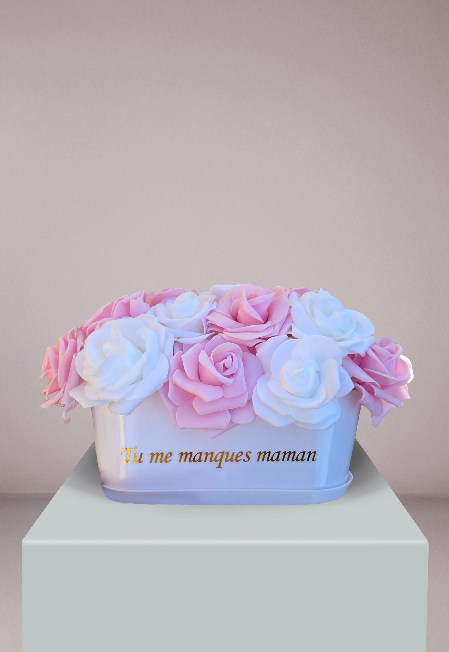 Jardinière en roses